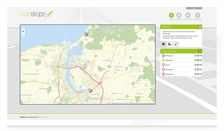 Ortung deiner Fahrzeuge
